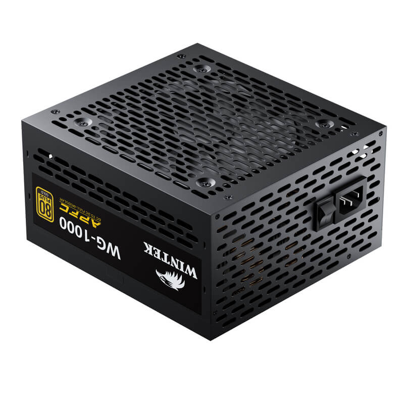 Блок питания Wintek WG-1000, 1000W, 20+4, 2*P8(4+4), 3*P6+2, 5*SATA, 3*MOLEX, 1*PCIE 5.1(12+4),80+Gold, Full Modular
