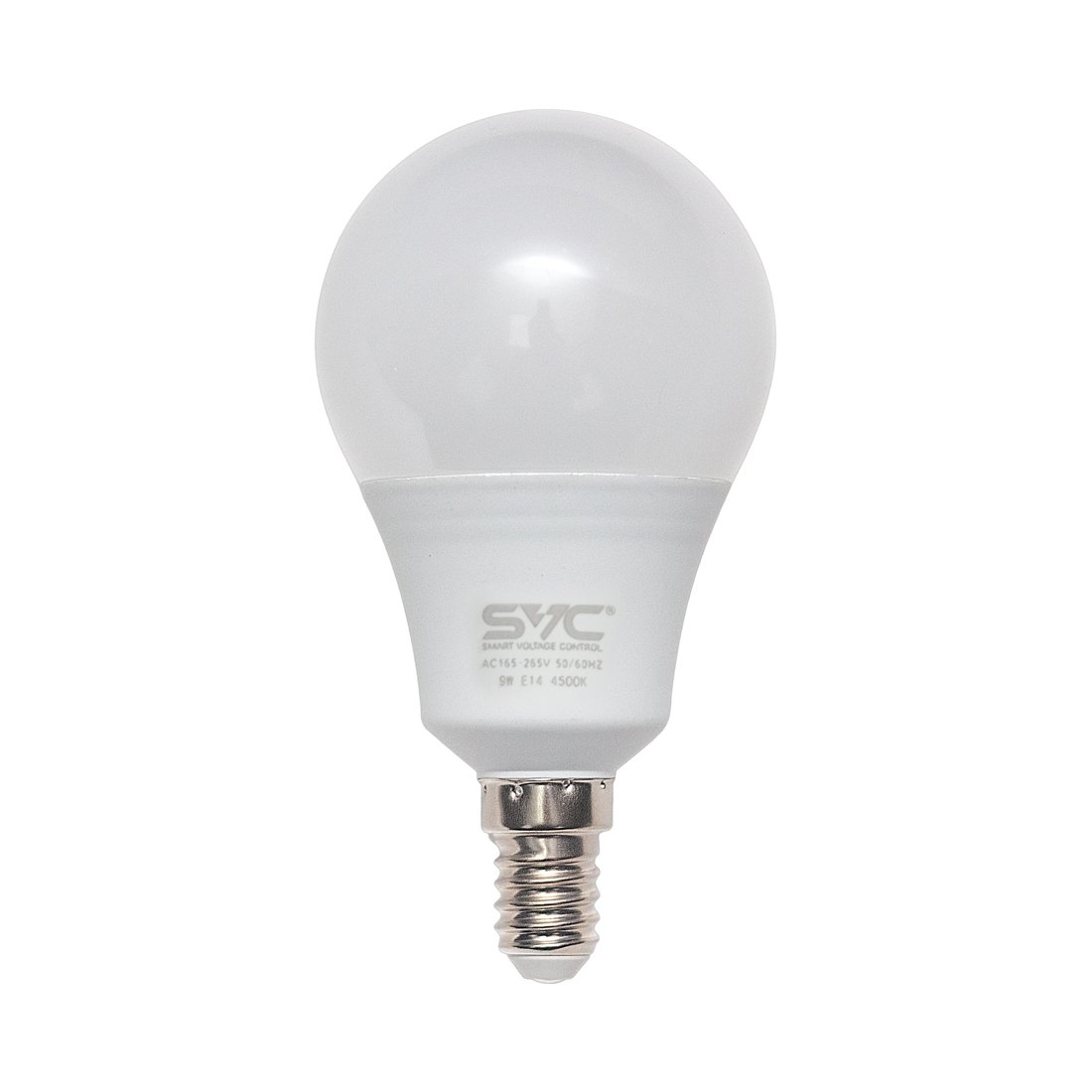 Эл. лампа светодиодная SVC LED G45-9W-E14-4500К, Нейтральный