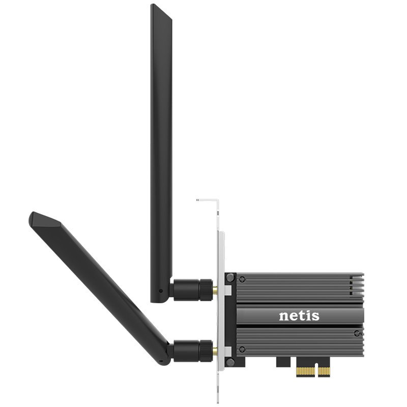 PCI-E адаптер Netis F1, WiFi6, AX3000, BT, 2 antennas
