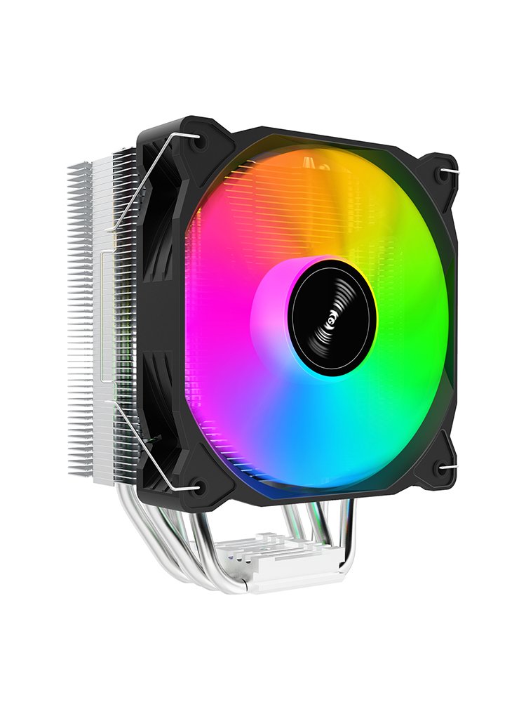 Кулер для процессора Huntkey Storm T400, ARGB, S1851/1700/1200/AM4/AM5, 180W, 800-1800rpm, 4pin