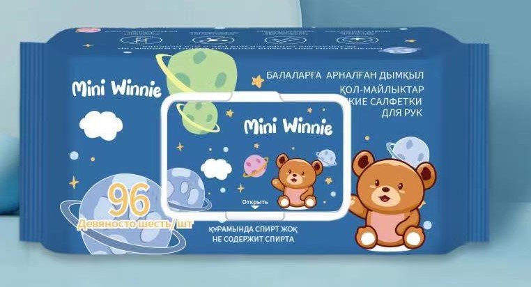 Влажные салфетки MiniWinnie (Большие) 96 шт / уп