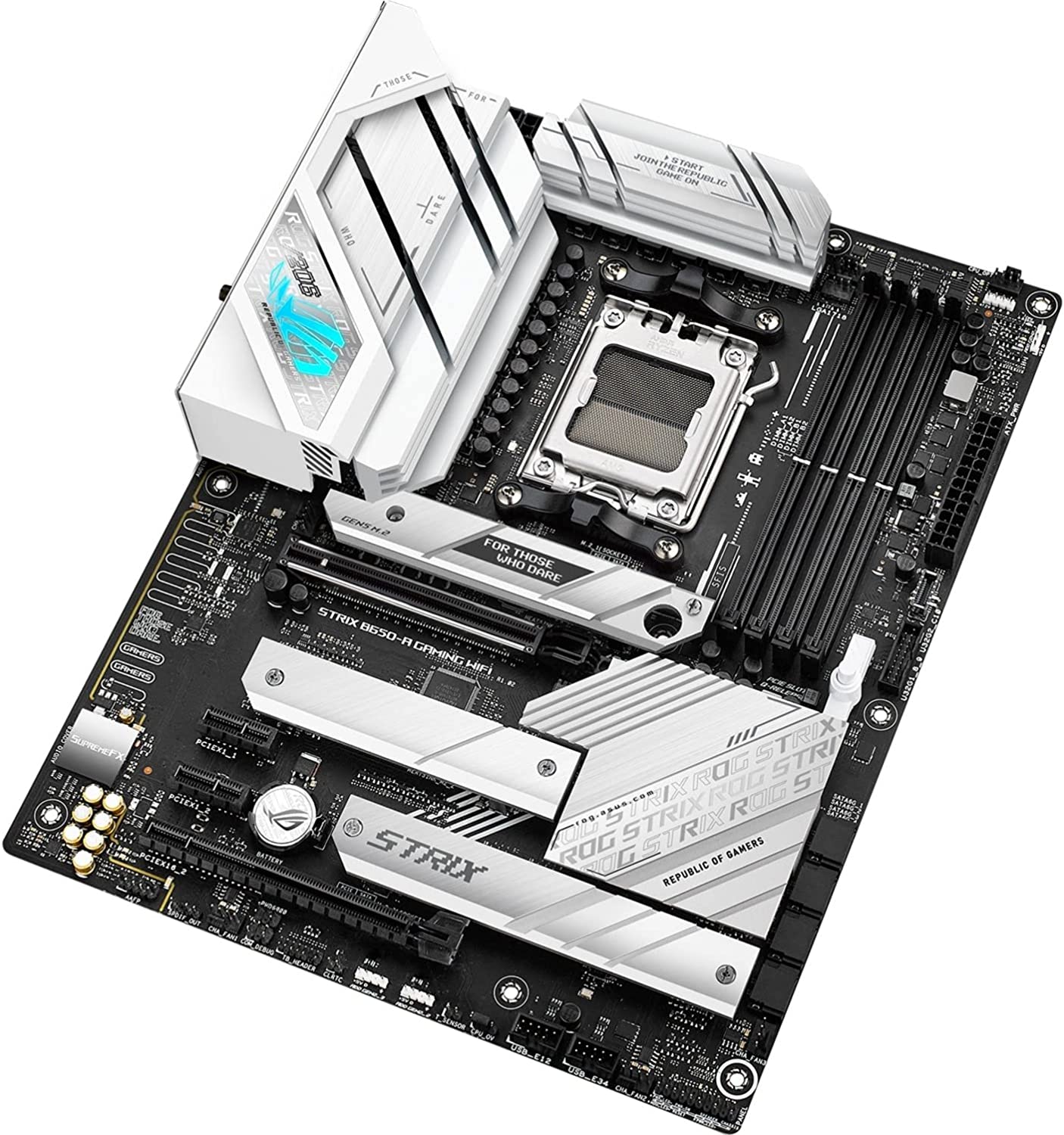 Материнская плата ASUS ROG STRIX B650-A GAMING WIFI AM5 4xDDR5 4xSATA3 Raid 3xM.2 HDMI DP ATX