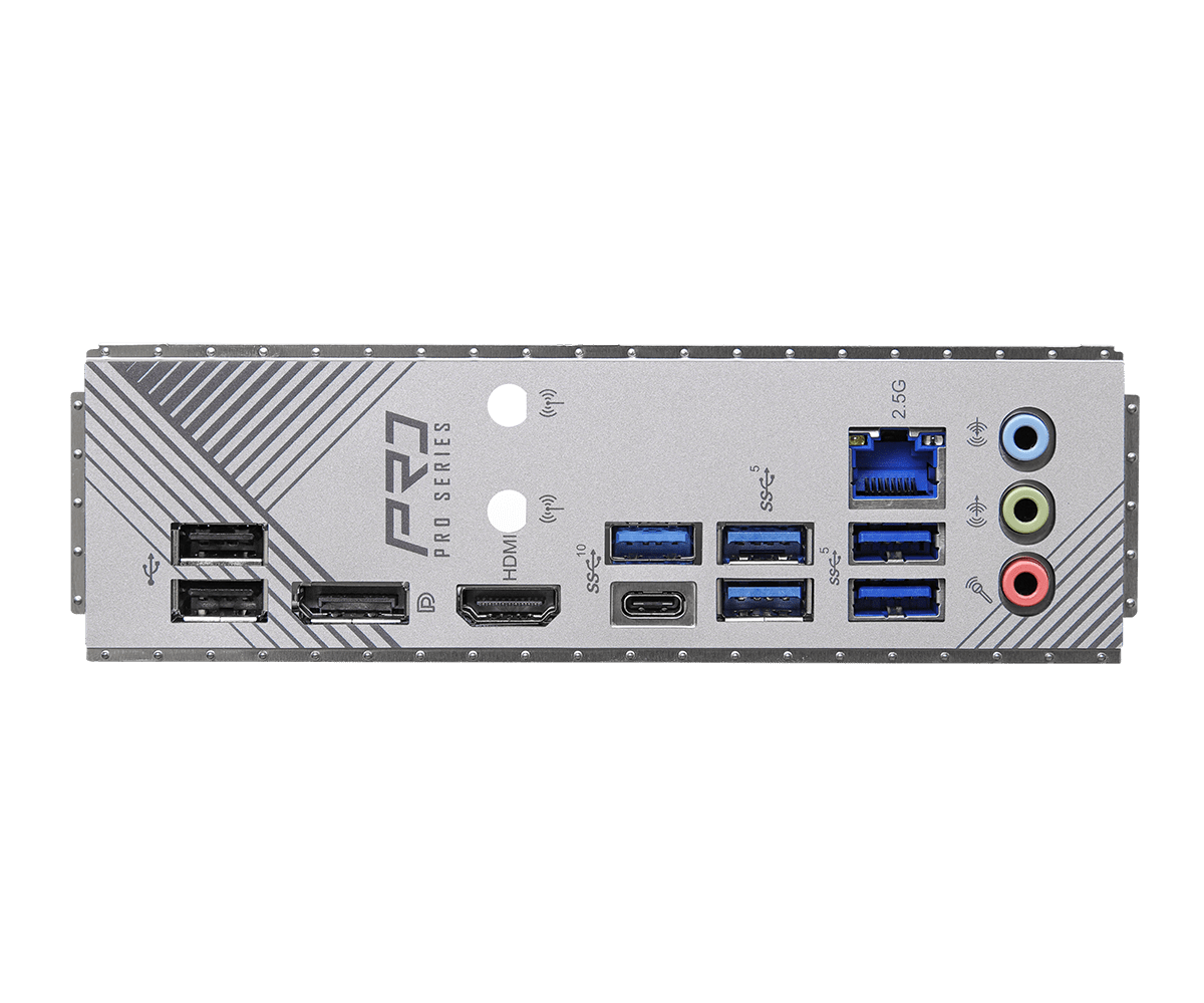 Материнская плата ASRock B760 PRO RS LGA1700 4xDDR5 4xSATA RAID 2xM.2 HDMI DP eDP ATX