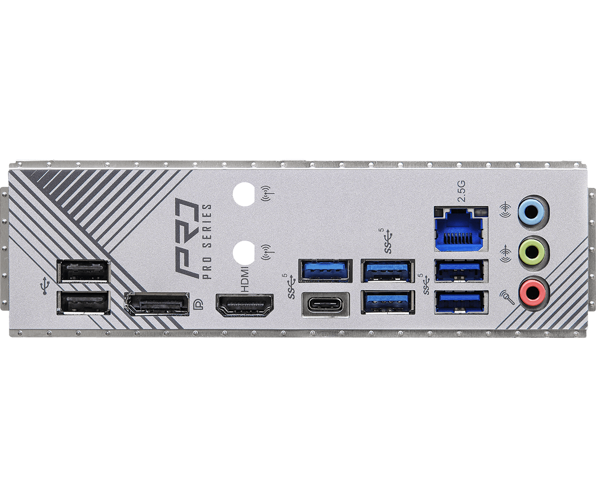 Материнская плата ASRock B760 PRO RS/D4 LGA1700 4xDDR4 4xSATA RAID 2xM.2 HDMI DP ATX