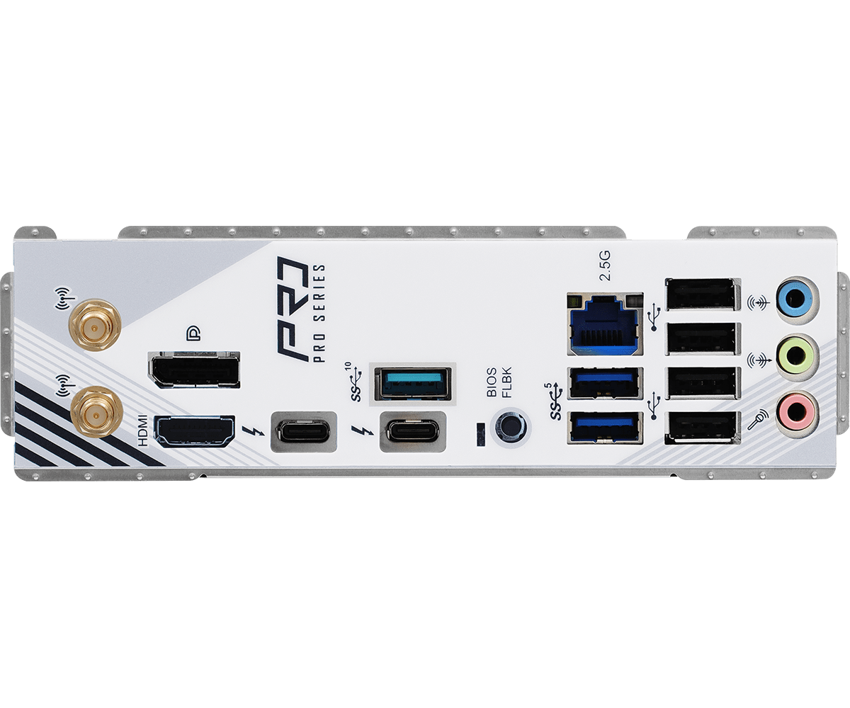 Материнская плата ASRock Z890 PRO RS WIFI WHITE LGA1851 4xDDR5 4xSATA 4xM.2 HDMI DP Type-C ATX