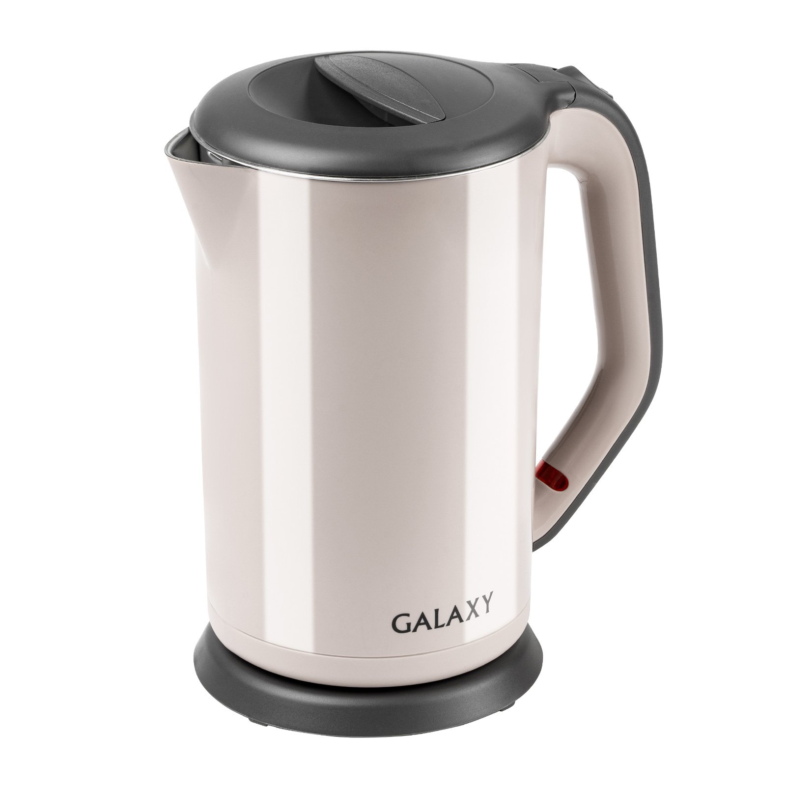 Чайник электрический с двойными стенками GALAXY GL0330, 2000Вт, Объем 1,7 л, 220В/50Гц Бежевый