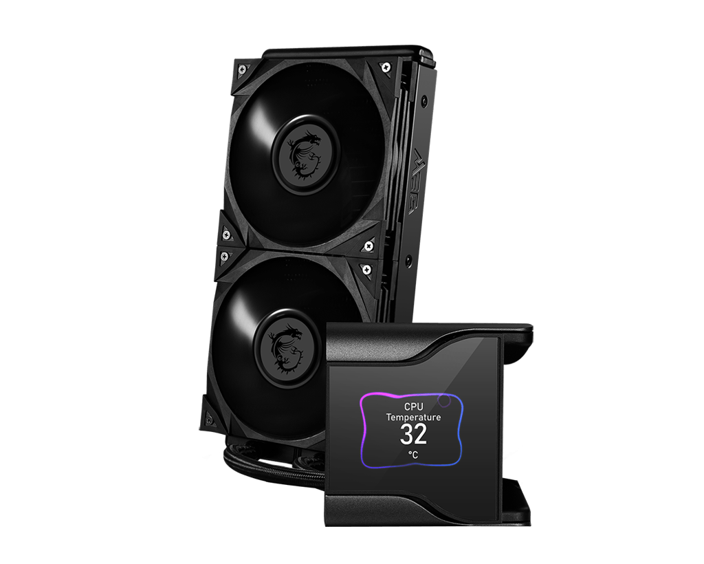 Водяное охлаждение для CPU MSI MEG CORELIQUID S280. Socket Intel/AMD, 4pin, Fan 2x140см