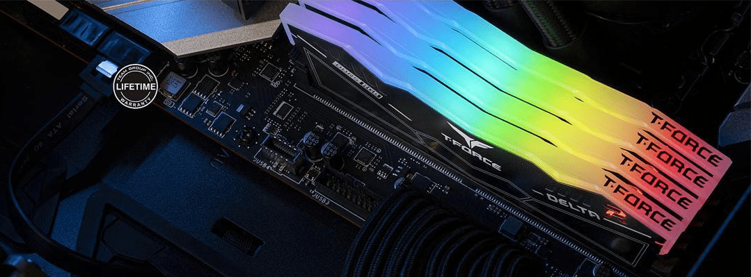 Оперативная память 32GB Kit (2x16GB) 6000MHz DDR5 Team Group DELTA RGB FF3D532G6000HC38ADC01 Black