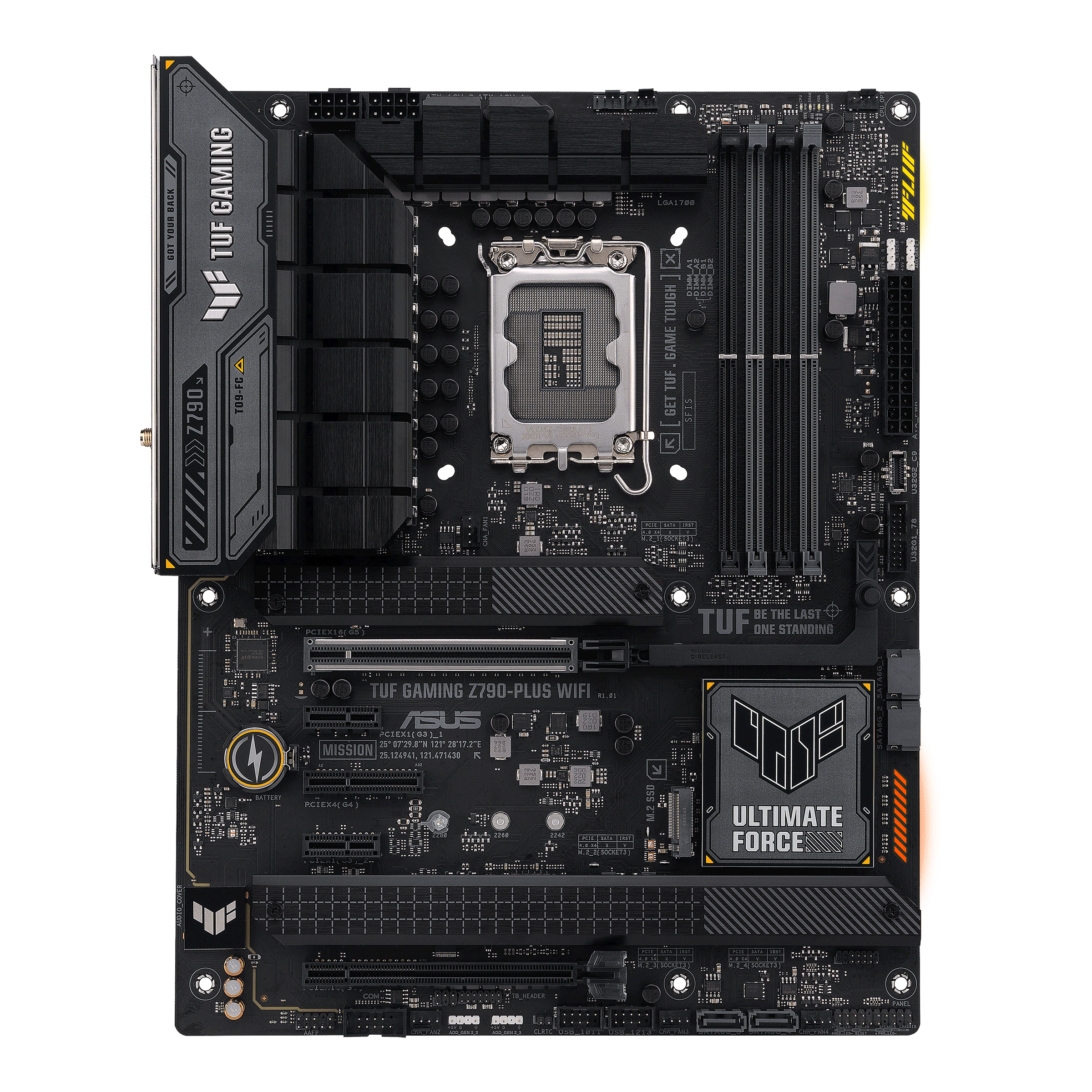 Материнская плата ASUS TUF GAMING Z790-PLUS WIFI, LGA1700 4xDDR5 4xSATA3 RAID 4xM.2 HDMI DP ATX