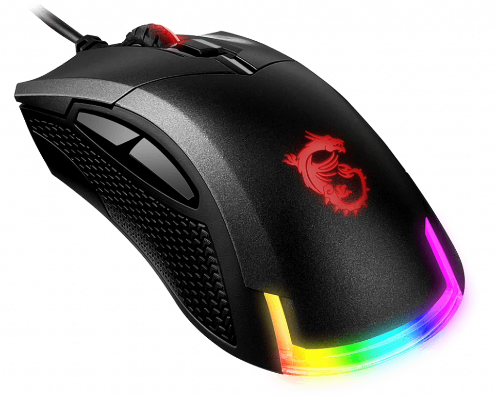 Мышь MSI Clutch GM50 USB2.0/TPE-кабель 2м/Вес 87г./RGB подсветка/Черный