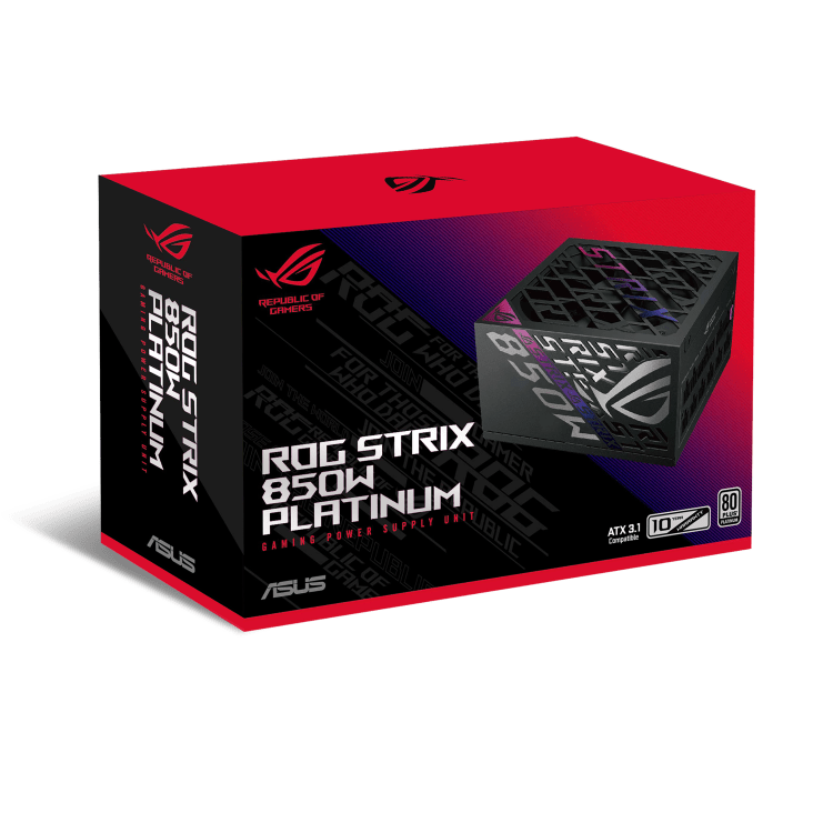 Блок питания ASUS ROG Strix 850W Platinum, 80 PLUS Platinum ROG-STRIX-850P-GAMING