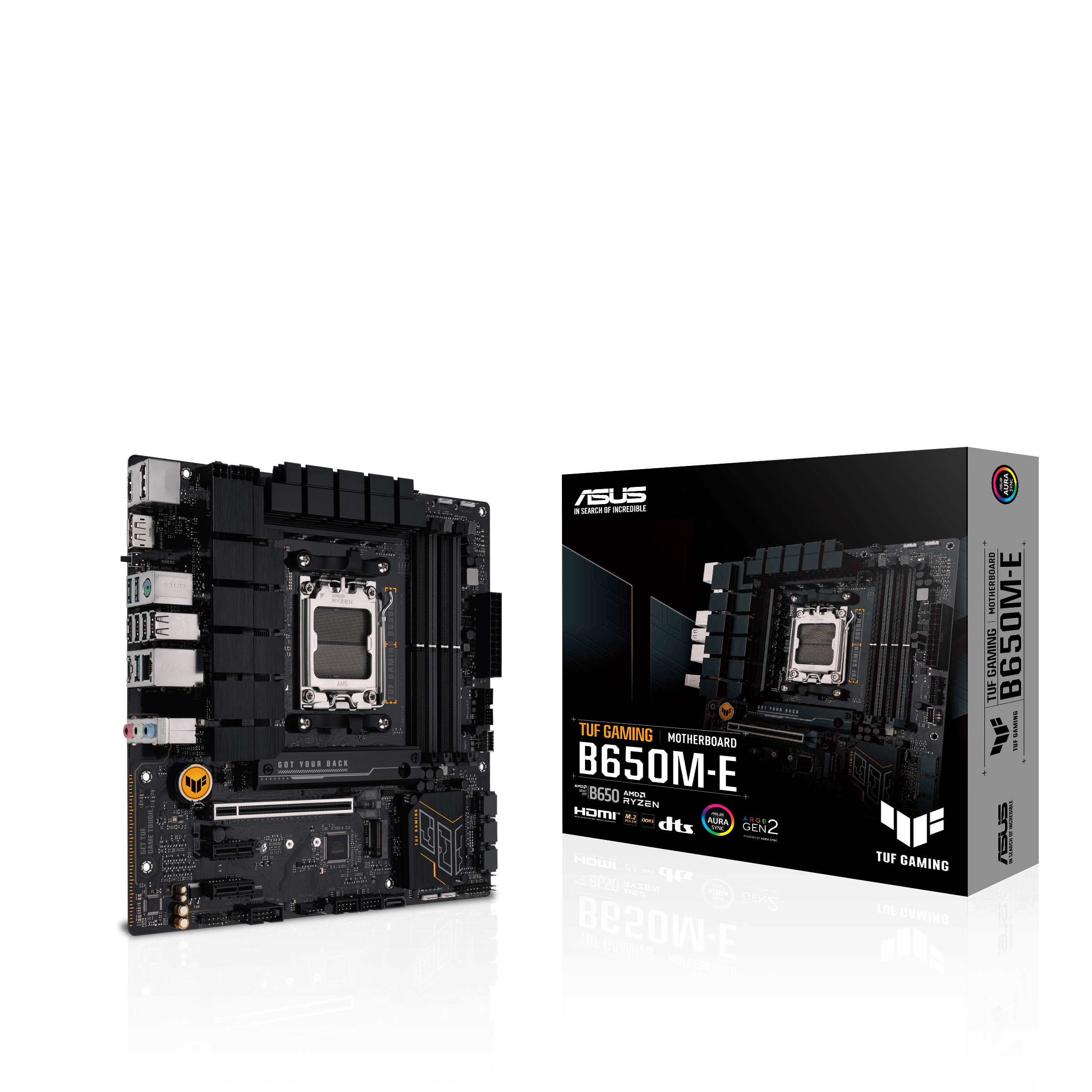 Материнская плата ASUS TUF GAMING B650M-E AM5 4xDDR5 4xSATA3 RAID 2xM.2 2xDP HDMI mATX