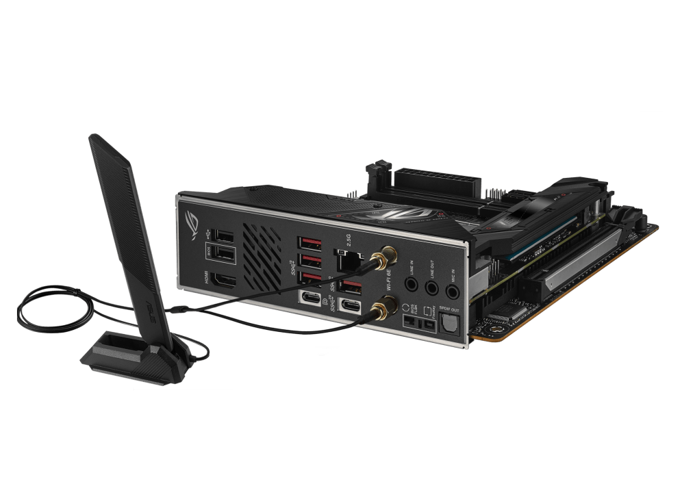 Материнская плата ASUS ROG STRIX B650E-I GAMING WIFI AM5 2xDDR5 2xSATA3 Raid 2xM.2 HDMI USB3.2 M-ITX