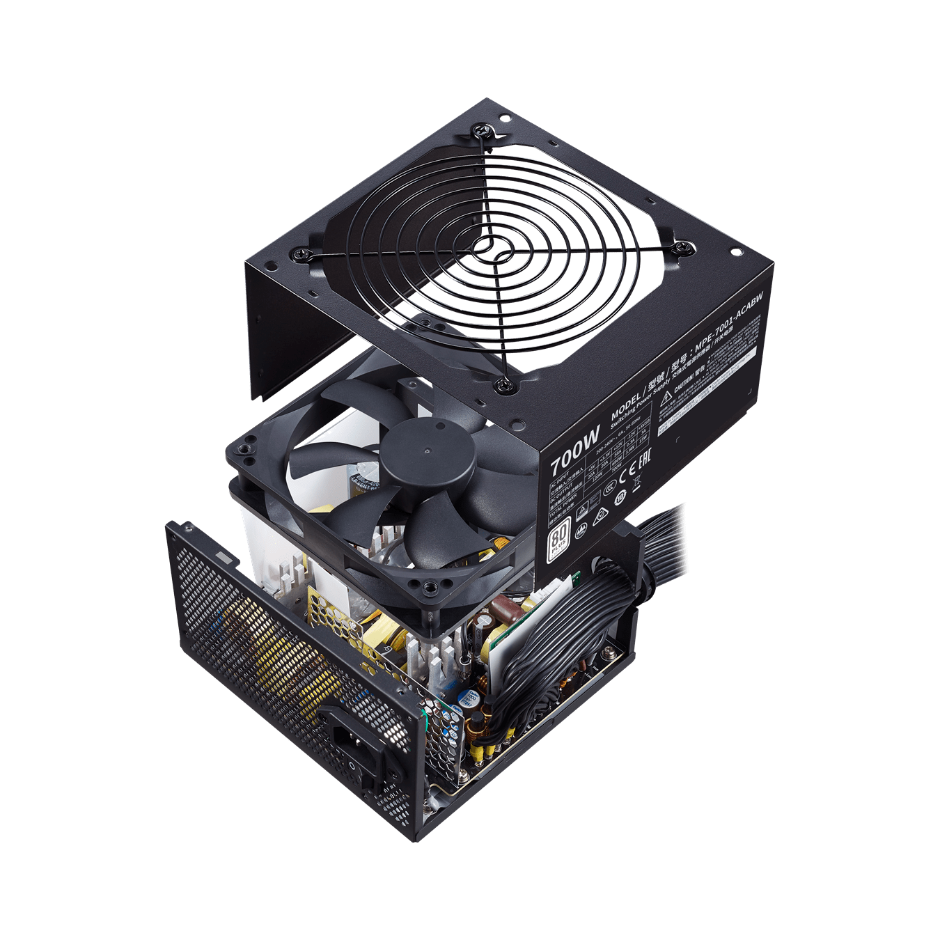 Блок питания CoolerMaster MWE 700 White V2 700W 80 PLUS Standard 230V EU Certified MPE-7001-ACABW-EU