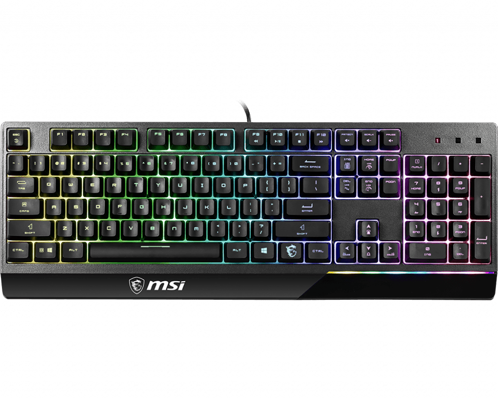 Игровая Клавиатура MSI Vigor GK30 RU, 106 клавиш, RGB SHOW,  кабель 1,8м, USB2.0