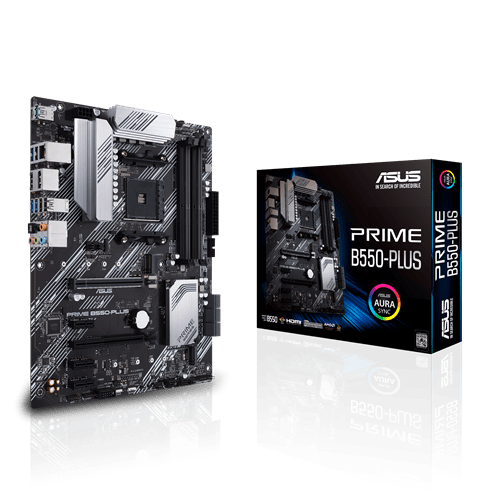 Материнская плата ASUS PRIME B550-PLUS AM4 4xDDR4 6xSATA 2xM.2 HDMI DP ATX
