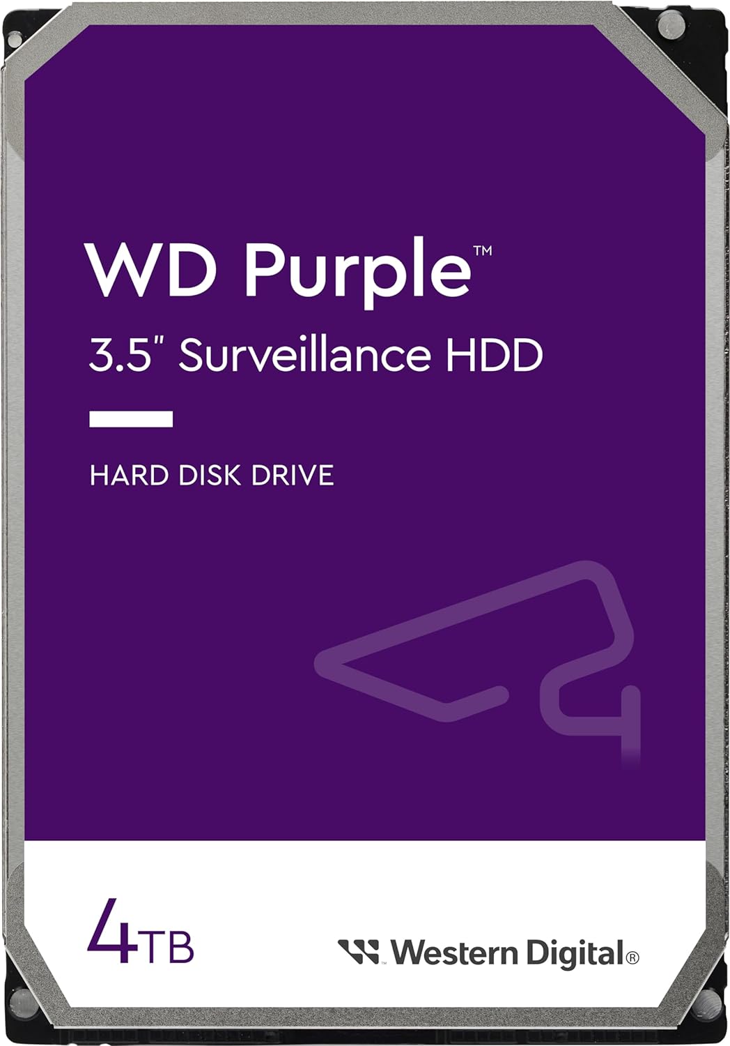 Жесткий диск для видеонаблюдения HDD  4Tb Western Digital Purple SATA 6Gb/s 256Mb 3,5