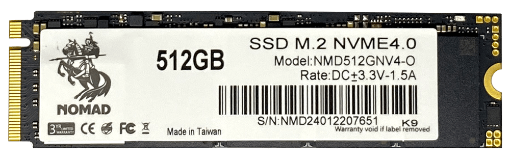 Твердотельный накопитель  512GB SSD NOMAD M.2 2280 PCIe4.0 NVMe R4900MB/s W2180MB/s NMD512GNV4-O