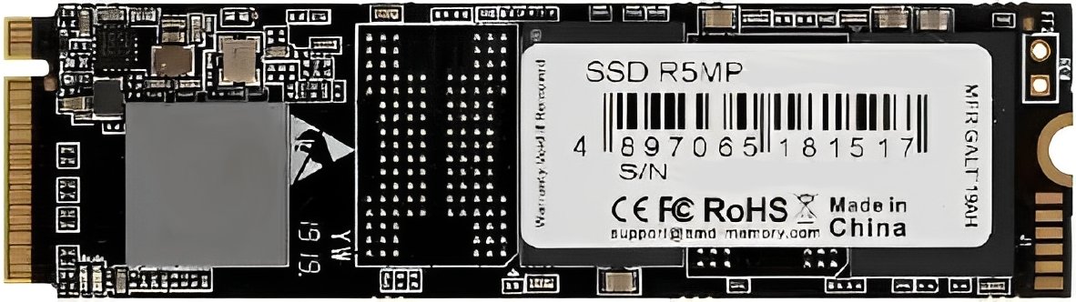 Твердотельный накопитель  960GB SSD AMD RADEON R5 M.2 2280 PCl-E R2100MB/s, W1650MB/s R5MP960G8