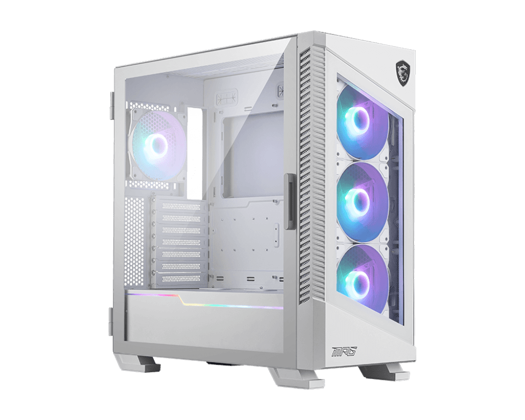Компьютерный корпус MSI MPG VELOX 100R WHITE ATX/Micro-ATX/ 2xUSB 3.2 1xUSB 3.2 TypeC, Белый