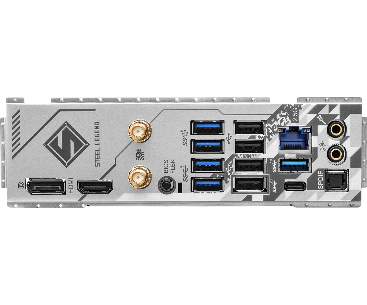 Материнская плата ASRock B650 STEEL LEGEND WIFI AM5 4xDDR5 4xSATA3 2xM.2 HDMI DP ATX