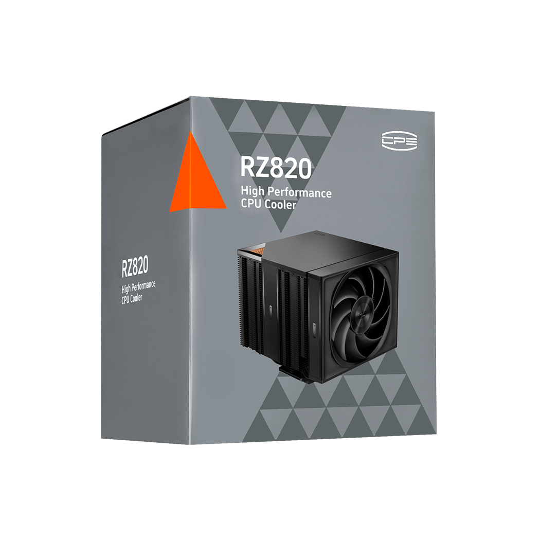 Вентилятор для процессора PCCooler RZ820 BK 300W ARGB 4pin 1851/1700/1200/115X/20XX/AM4/AM5 Черый