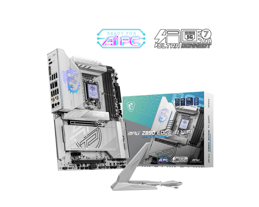 Материнская плата MSI MPG Z890 EDGE TI WIFI LGA1851 4xDDR5 4xSATA3 RAID 5xM.2 1xHDMI 2xThunder ATX