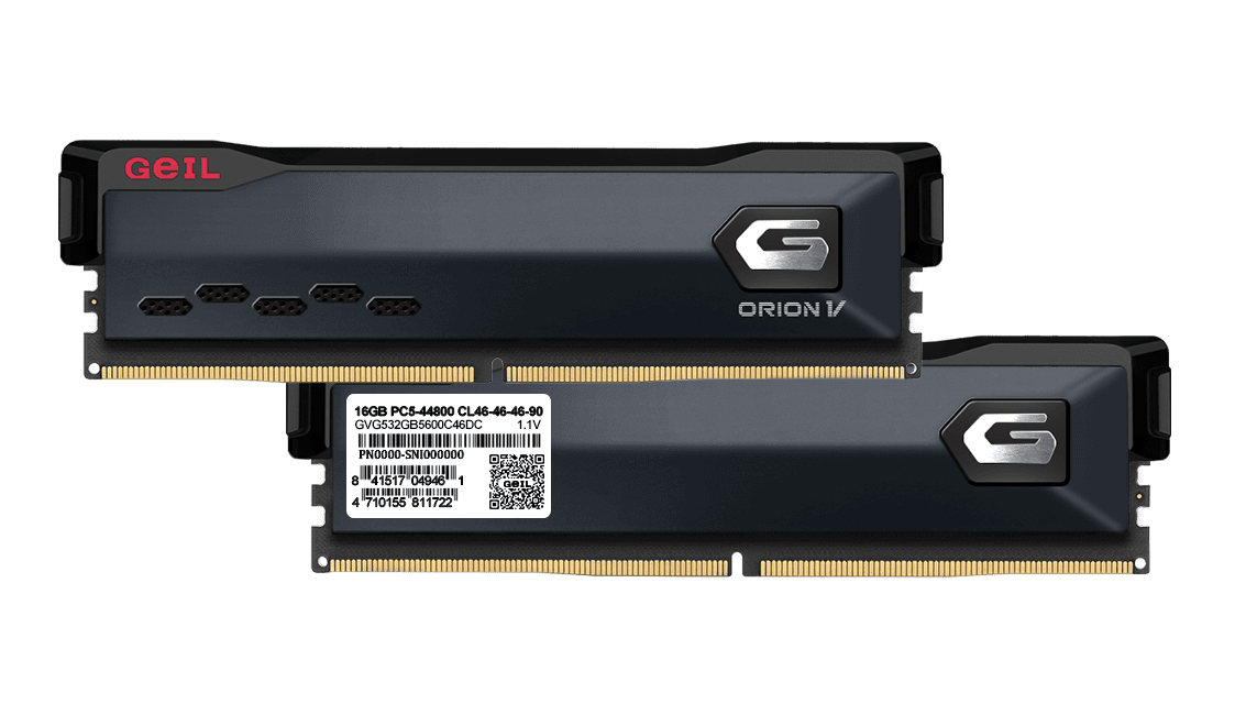 Оперативная память 32GB Kit (2x16GB) GEIL Orion V 5200Mhz DDR5 GVG532GB5200C34ADC Titanium Grey