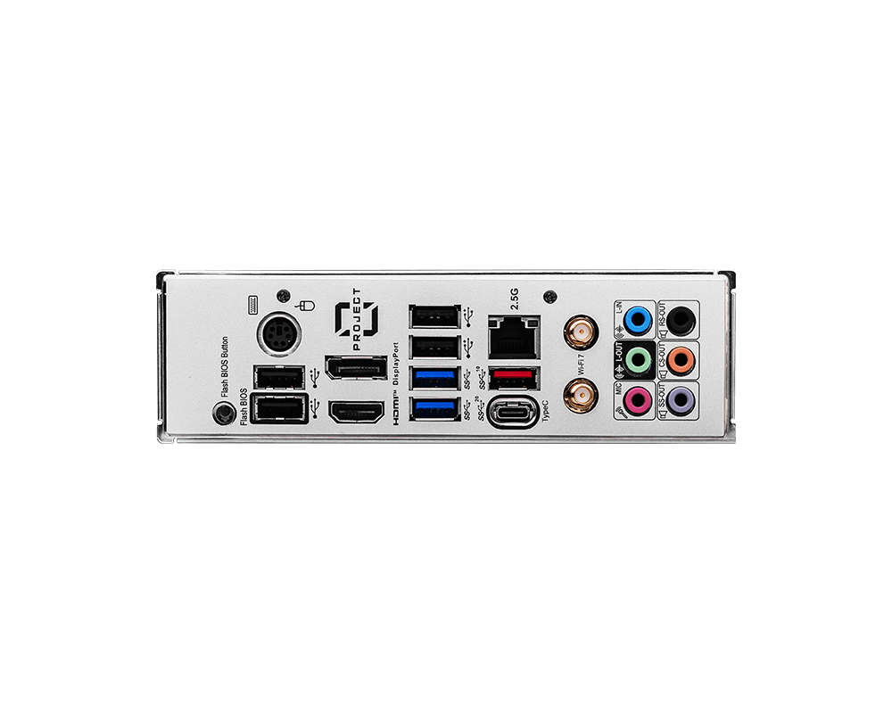 Материнская плата MSI Z790 PROJECT ZERO LGA1700 4xDDR5 6xSATA3 RAID 4M.2 HDMI DP ATX