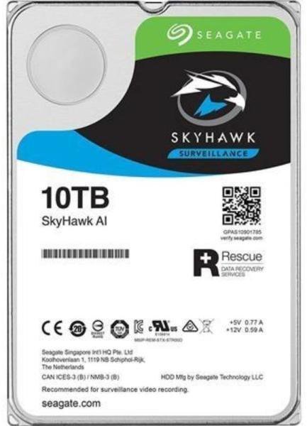 Жесткий диск для видеонаблюдения 10Tb Seagate SkyHawk AI 256Mb SATA3 3.5