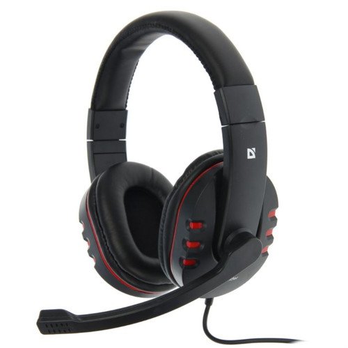 Игровая гарнитура стерео Defender Warhead G-160 черный + красный, кабель 2,5 м, НОВИНКА!