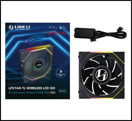 Вентилятор для корпуса Lian Li UNI FAN TL 120 LCD Reverse Blade Wireles ARGB Black 12RTLLCD1W1B