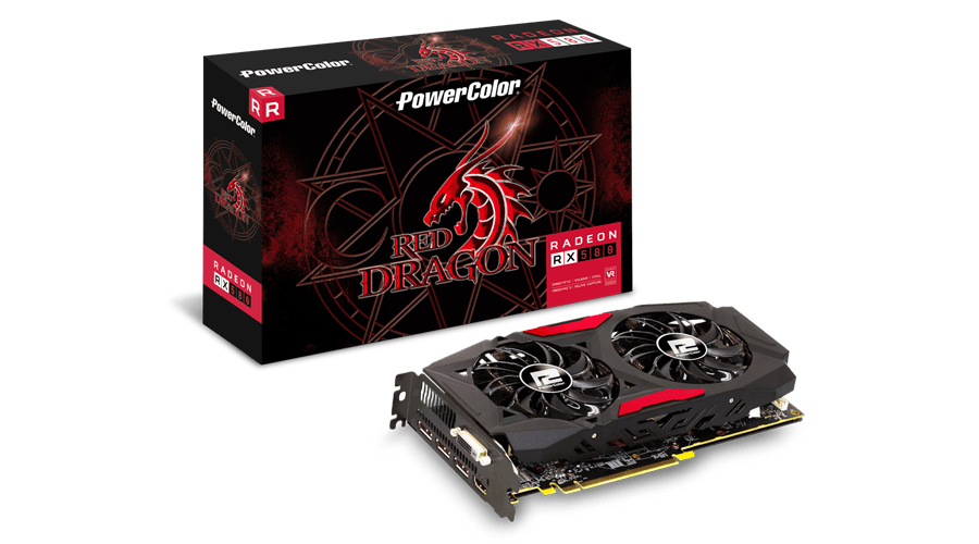 Видеокарта PowerColor Radeon RX 580, 4GB GDDR5 256-bit 1xDVI AXRX 580 4GBD5-DMV2