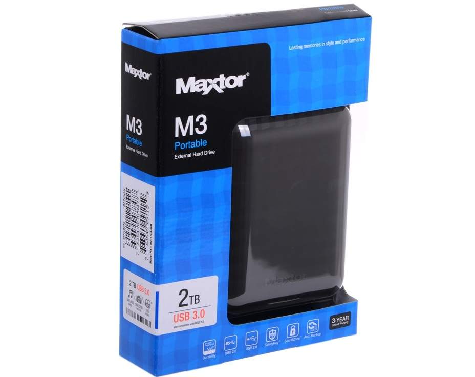 Внешний HDD Seagate  (Maxtor) 2TB STSHX-M201TCBM 2.5 USB 3.0 External M3 Portable  Black
