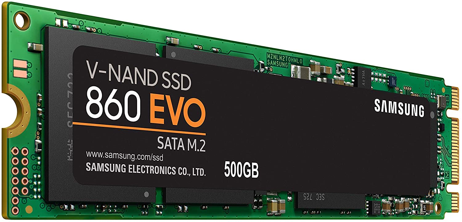 Твердотельный накопитель  500Gb SSD Samsung 860 EVO M.2 SATA R550Mb/s W520MB/s MZ-N6E500BW
