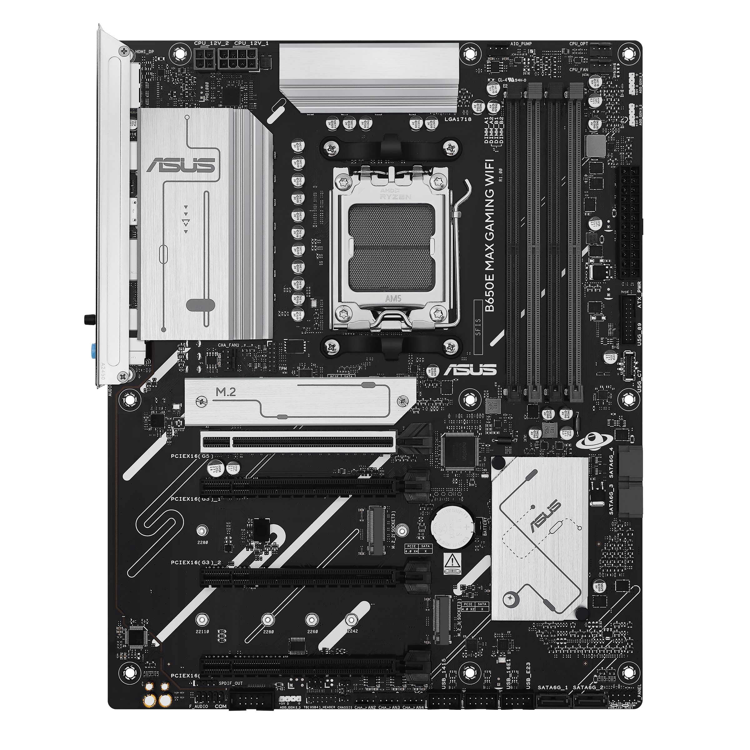 Материнская плата ASUS B650E MAX GAMING WIFI AM5 4xDDR5 4xSATA3 RAID 3xM.2 DP HDMI USB-C ATX