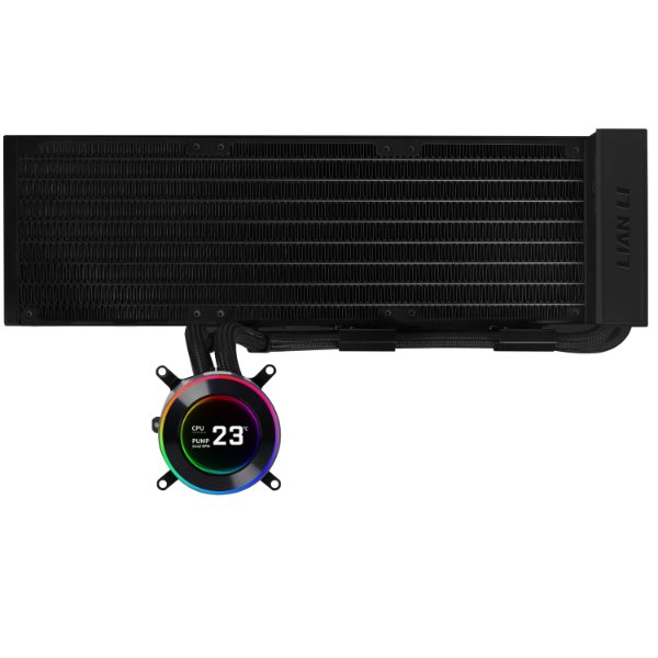 Водяное охлаждение для CPU Lian Li Hydroshift lI LCD-C 360N FAN LESS Black G89.GHS2LCD36B.00