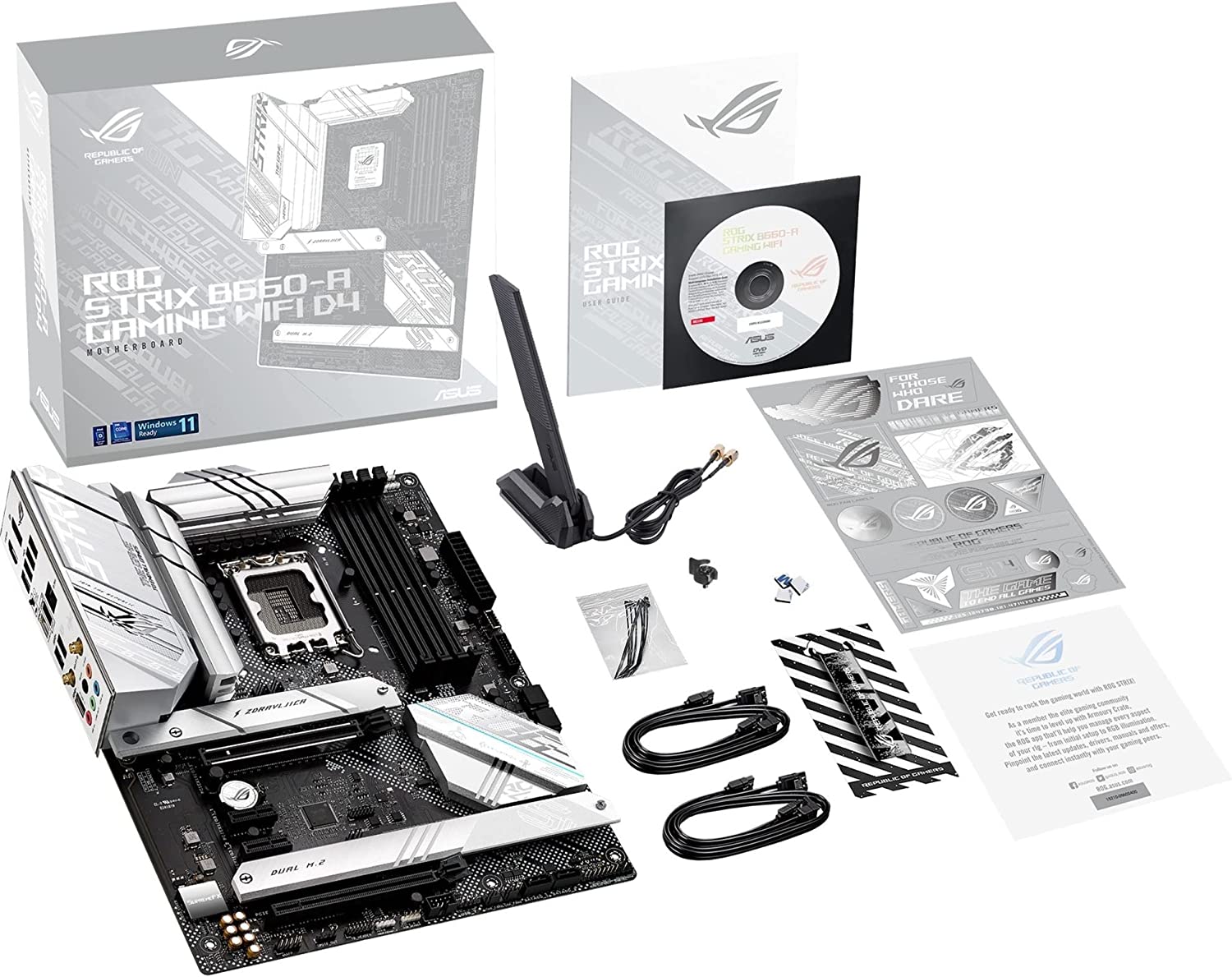 Материнская плата ASUS ROG STRIX B660-A GAMING WIFI D4 LGA1700 4xDDR4 4xSATA3 RAID 3xM.2 HDMI DP ATX