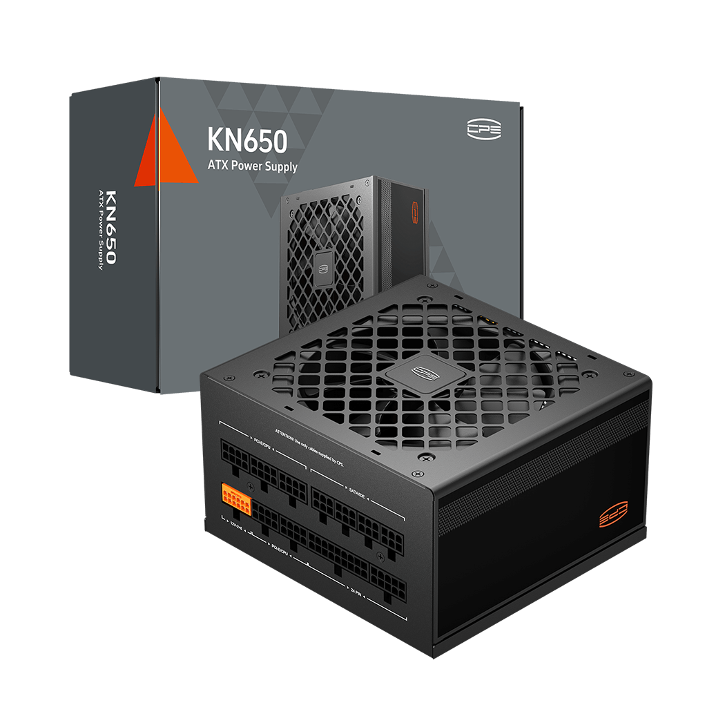 Блок питания PCCooler KN650, 650W, Full Modular, 80PLUS GOLD, Fan 120mm, Черный, KN650