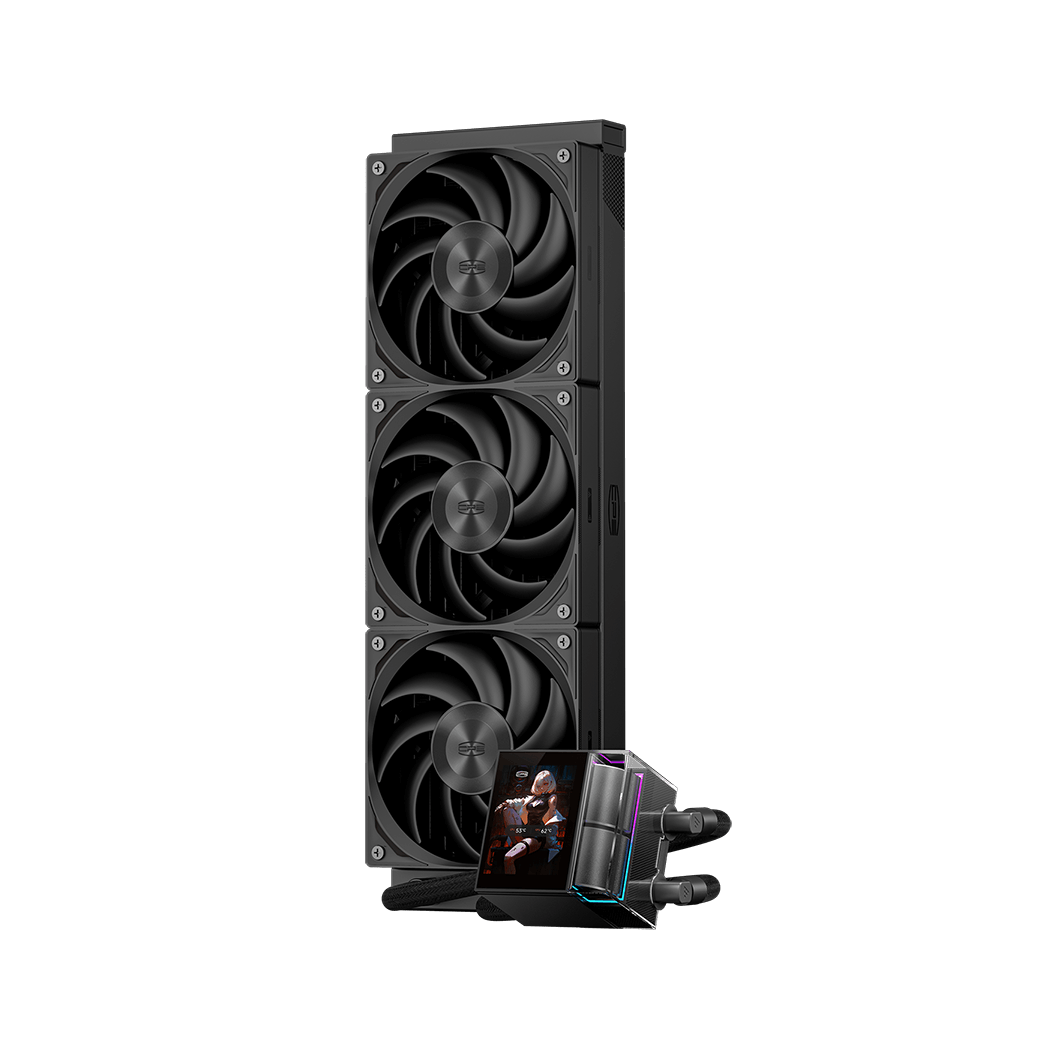 Водяное охлаждение для CPU PCCooler DS360 Display BK 115X/1200/1700/1851/AM4/AM5 Черный