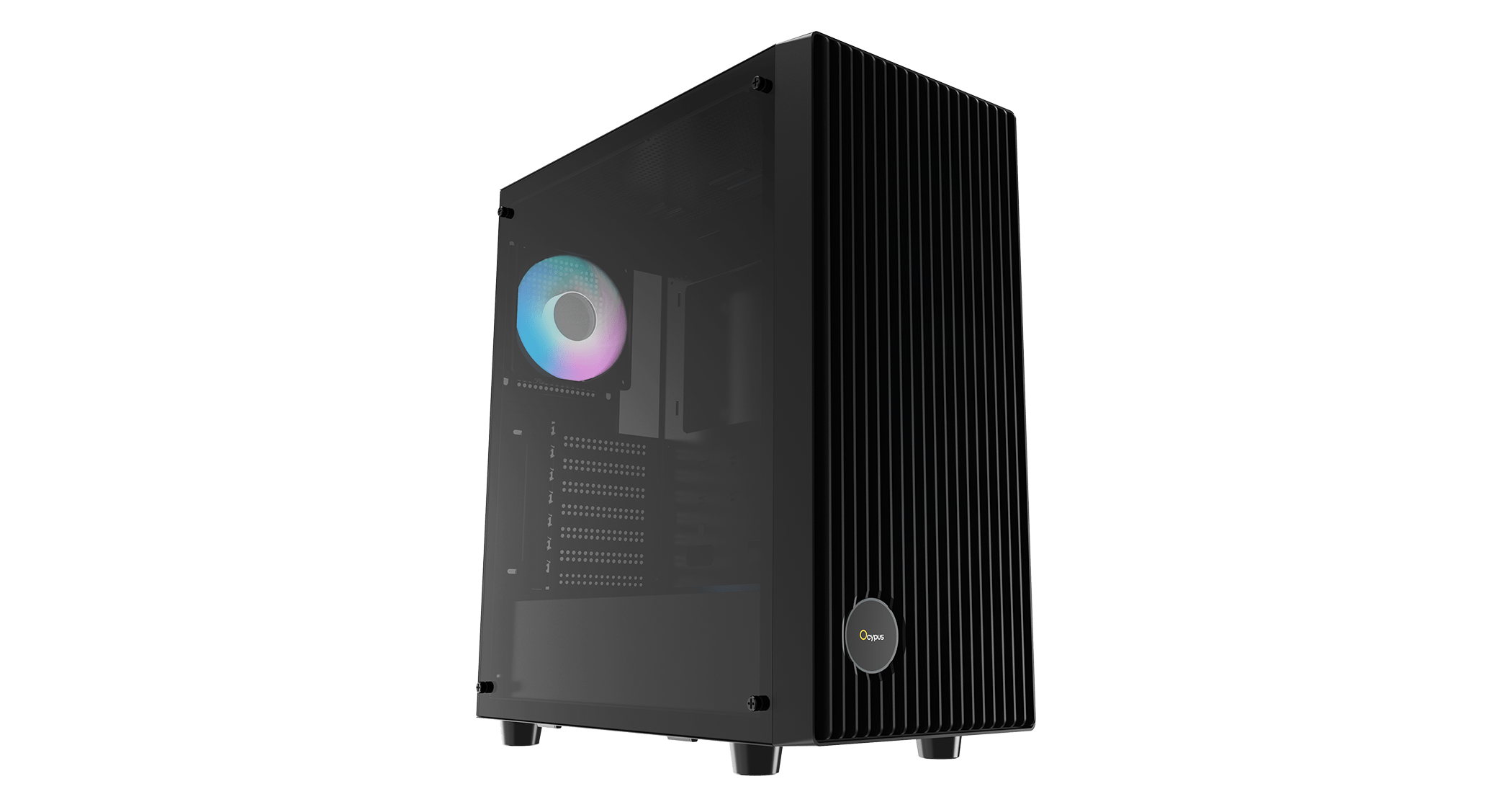 Корпус Ocypus Gamma C70 BK ARGB ATX/mATX/ITX 2xUSB Черный Gamma-C70-BKG400XX-GL