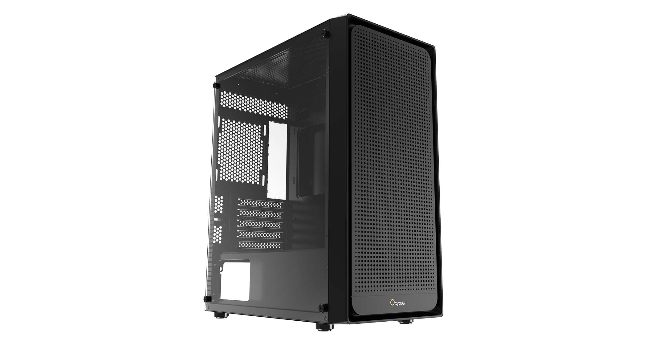 Корпус Ocypus Gamma C50 BK mATX/ITX 3xUSB Черный Gamma-C50-BKG000XX-GL