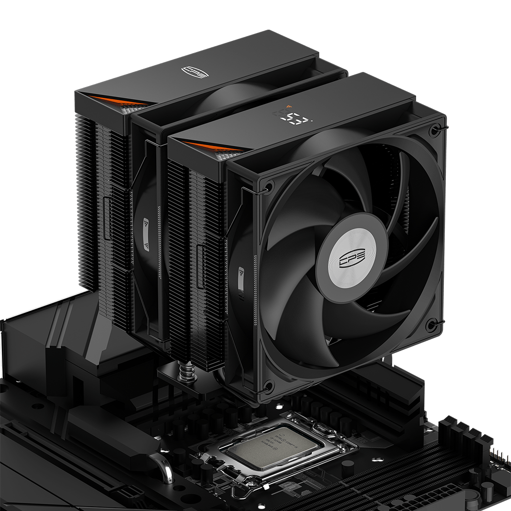 Вентилятор для процессора PCCooler RT620 Digital BK TDP 265W 4pin 18XX/1700/1200/115x/AM5/AM4 Черный