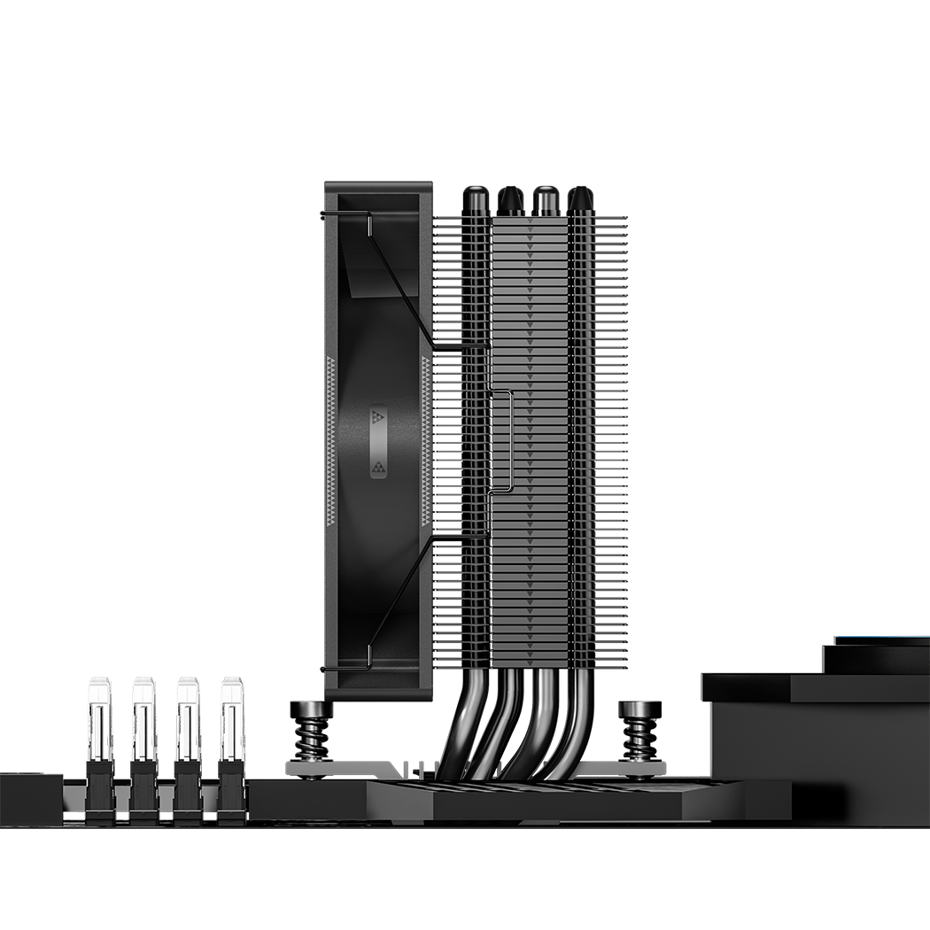 Вентилятор для процессора PCCooler RT400 ARGB BK TDP 240W 4-pin 18XX/1700/1200/AM5/AM4 Черный