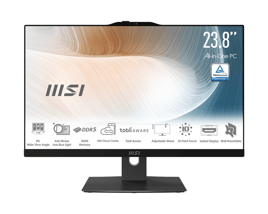 Моноблок MSI Modern AM242P 1M 24'' FHD, Ultra 5 120U, 16Gb, 512Gb, Non-OS, Черный 1M-1029XRU
