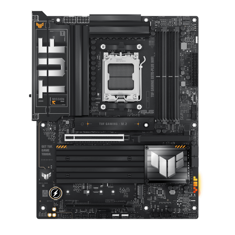Материнская плата ASUS TUF GAMING X870-PLUS WIFI AM5 4xDDR5 4xSATA3 Raid 4xM.2 HDMI DP ATX