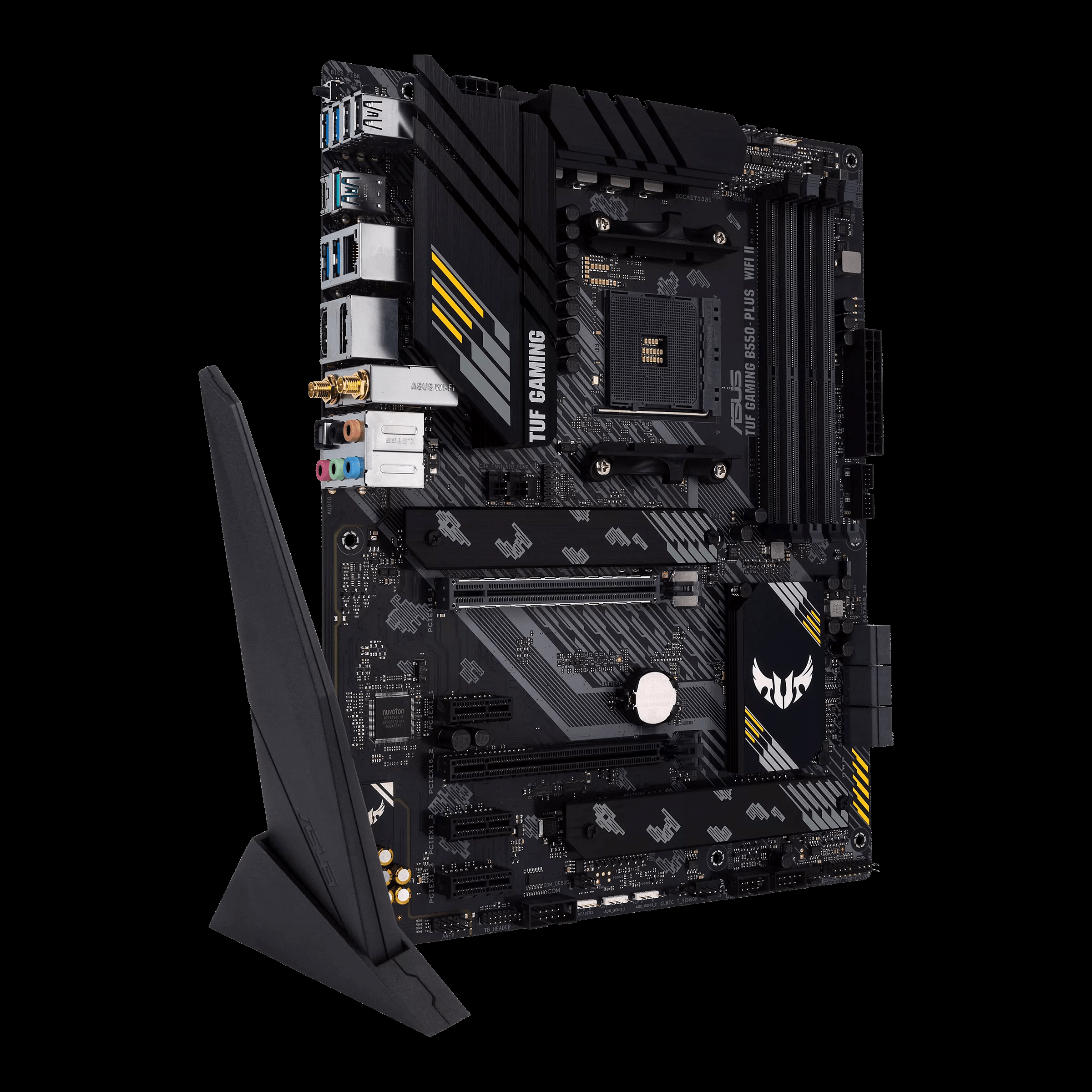 Материнская плата ASUS TUF GAMING B550-PLUS WIFI II AM4 4xDDR4 6xSATA3 2xM.2 RAID HDMI DP ATX