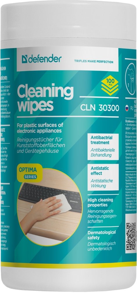 Универсальные чистящие салфетки Defender CLN 30300
