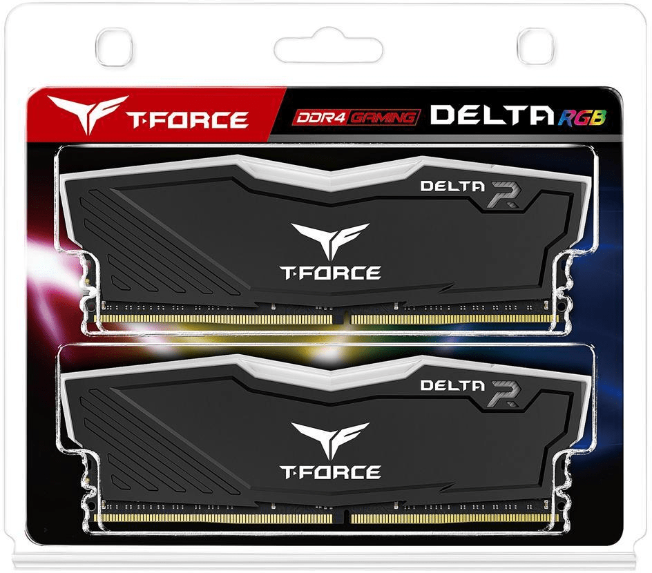 Оперативная память 16GB Kit (2x8GB) 3600MHz DDR4 Team Group DELTA RGB TF3D416G3600HC18JDC01 Black