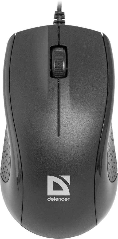 Мышь Defender Optimum MB-160 (Черный), USB 2кн, 1кл-кн, 1,5 м, коробочка